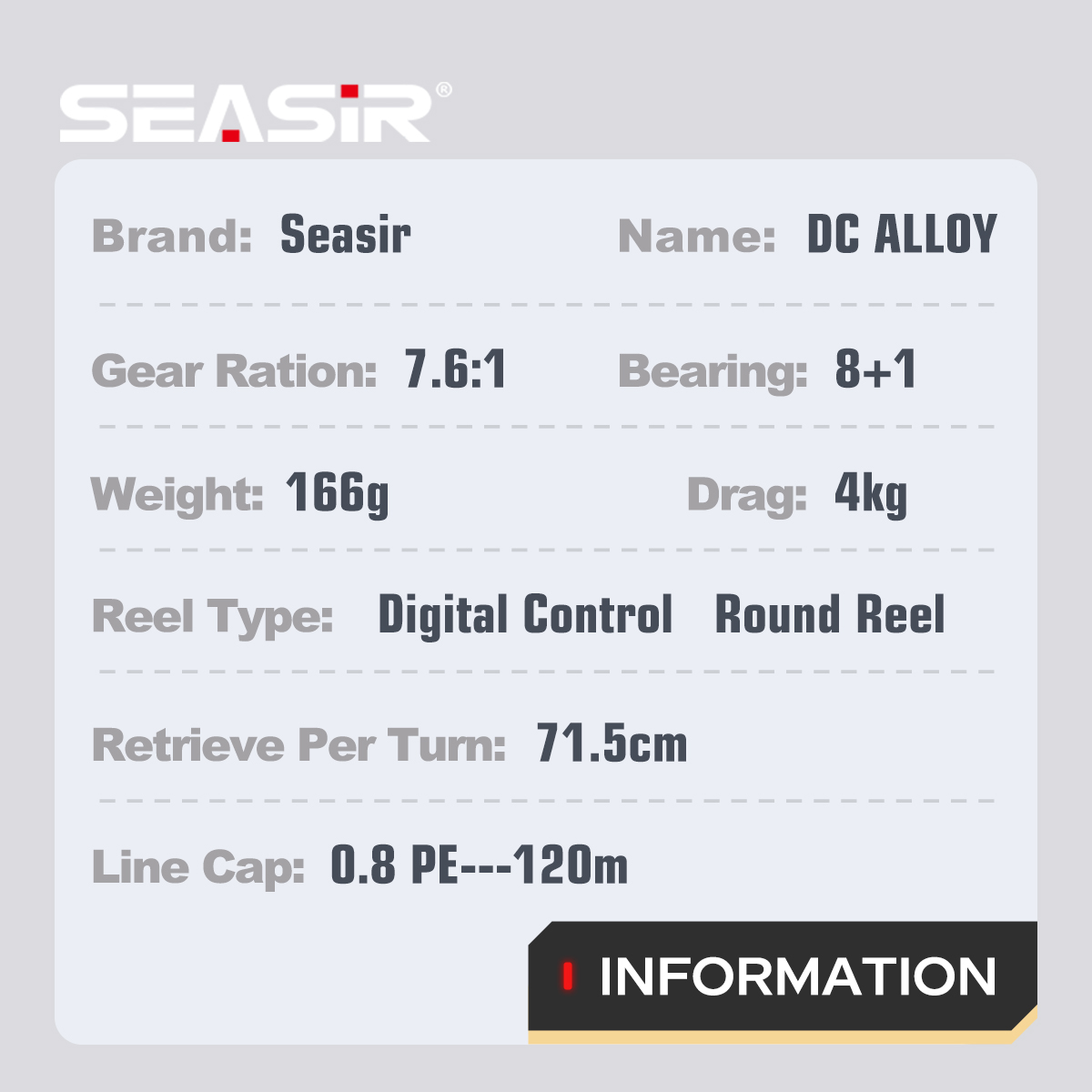 SEASIR DC Alloy ALL-metal Roun - огляд і ціна Abu Garcia Reel Max