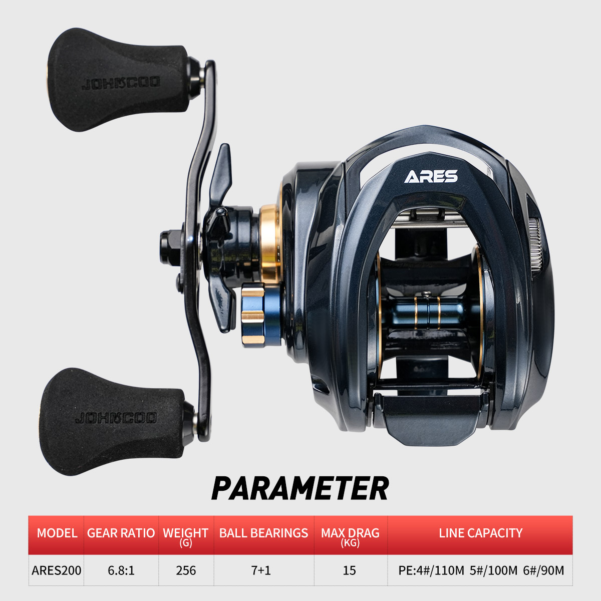 JOHNCOO Baitcasting Reel Alumi - огляд і ціна Abu Garcia Reel Max